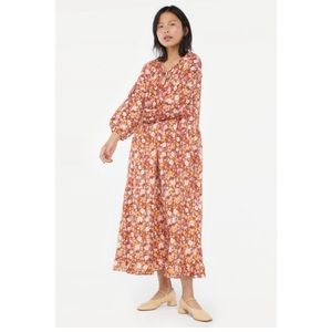 Anthro / Lacausa Floral Midi Dress